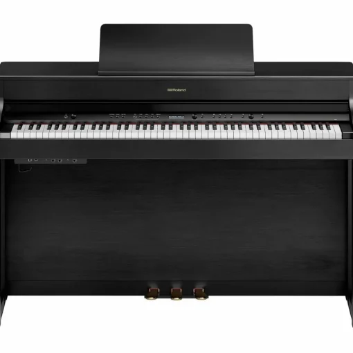 Roland HP702 Digital Upright Piano With Bench Charcoal Black