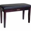 Roland RPB-D100-US Piano Bench, Duet Size, Vinyl Seat, Music Compartment Rosewood