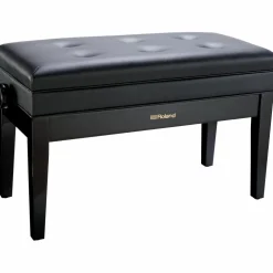 Roland RPB-D400-US Piano Bench, Duet Size, Vinyl Seat Polished Ebony