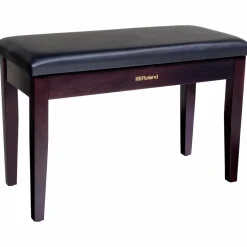 Roland RPB-D100-US Piano Bench, Duet Size, Vinyl Seat, Music Compartment Rosewood