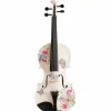 Rozanna's Violins Butterfly Dream White Glitter Series Violin Outfit 4/4