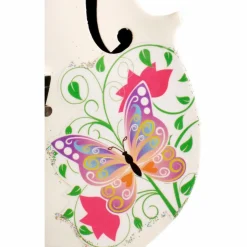 Rozanna's Violins Butterfly Dream White Glitter Series Violin Outfit 4/4