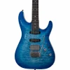 Schecter Guitar Research California Classic Electric Guitar Transparent Skyburst