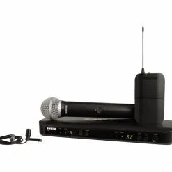 Shure BLX1288 Combo System With CVL Lavalier Microphone and PG58 Handheld Microphone Band H10