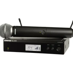 Shure BLX24R/SM58 Wireless System With Rackmountable Receiver and SM58 Microphone Capsule Band H9