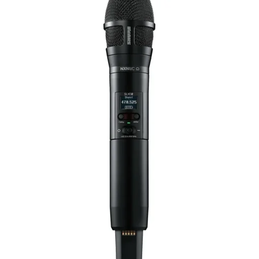 Shure SLXD24D/N8C Dual-Channel Digital Wireless Handheld Microphone System with Nexadyne 8/C Cardioid Capsules (G58: 470 to 514 MHz) Band G58 Black