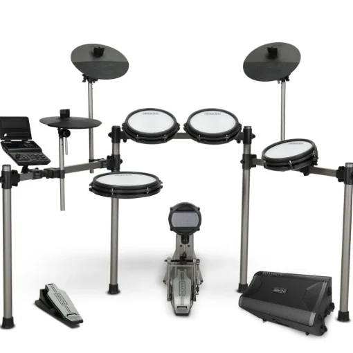 Simmons Titan 50 Electronic Drum Kit With Mesh Pads, Bluetooth and DA2112 Drum Amp