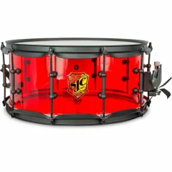 SJC Drums Josh Dun Torch Snare Drum 14 x 6.5 in. Red Acrylic