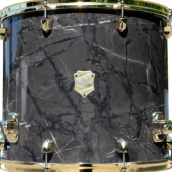 SJC Drums Providence Series Floor Tom Add On with Brass Hardware 16 x 18 in. Obsidian Black