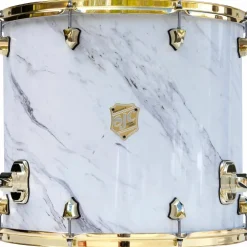 SJC Drums Providence Series Floor Tom Add On with Brass Hardware 16 x 18 in. Calcutta White