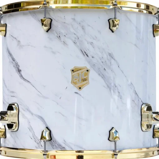 SJC Drums Providence Series Floor Tom Add On with Brass Hardware 16 x 18 in. Calcutta White