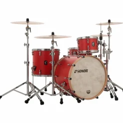 SONOR SQ1 3-Piece Shell Pack With 24" Bass Drum Hot Rod Red