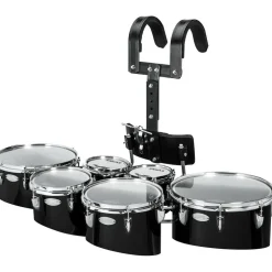 Sound Percussion Labs Birch Marching Sextets with Carrier 6/6/8/10/12/13 Black