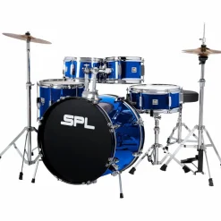 Sound Percussion Labs Junior Kicker 5-Piece Drum Set Metallic Blue