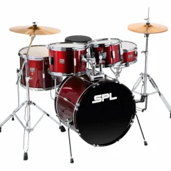 Sound Percussion Labs Kicker 5-Piece Complete Drum Set Dark Red