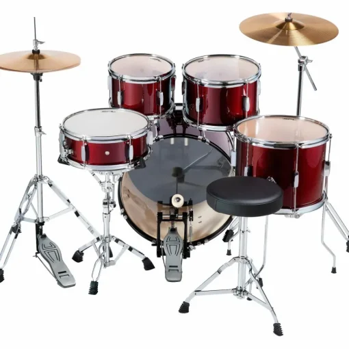 Sound Percussion Labs Kicker 5-Piece Complete Drum Set Dark Red