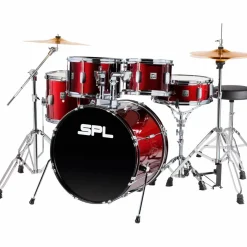 Sound Percussion Labs Kicker 5-Piece Complete Drum Set Dark Red