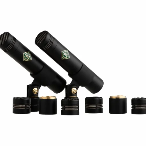 Soyuz Microphones 013 FET-MAC-B Matched Pair Small Diaphragm FET Microphones Black Finish (cardioid, omni and hypercardioid capsules, 10dB pad)