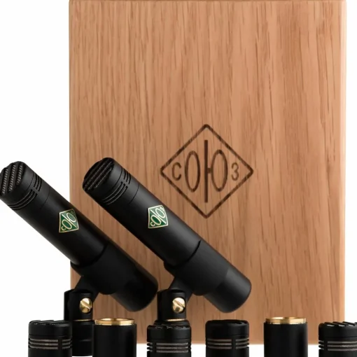 Soyuz Microphones 013 FET-MAC-B Matched Pair Small Diaphragm FET Microphones Black Finish (cardioid, omni and hypercardioid capsules, 10dB pad)