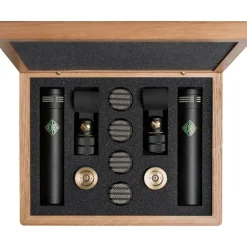 Soyuz Microphones 013 FET-MAC-B Matched Pair Small Diaphragm FET Microphones Black Finish (cardioid, omni and hypercardioid capsules, 10dB pad)