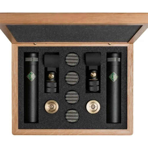 Soyuz Microphones 013 FET-MAC-B Matched Pair Small Diaphragm FET Microphones Black Finish (cardioid, omni and hypercardioid capsules, 10dB pad)