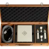 Soyuz Microphones 013 TUBE Matched Pair Small Diaphragm Tube Microphone Single Power Supply Unit with Oak Suitcase (cardioid capsule, 10dB pad)