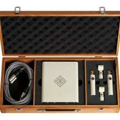 Soyuz Microphones 013 TUBE Matched Pair Small Diaphragm Tube Microphone Single Power Supply Unit with Oak Suitcase (cardioid capsule, 10dB pad)