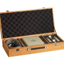 Soyuz Microphones 013 TUBE Matched Pair Small Diaphragm Tube Microphone Single Power Supply Unit with Oak Suitcase (cardioid capsule, 10dB pad)