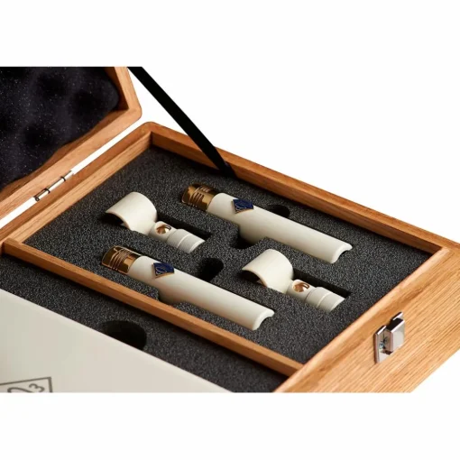 Soyuz Microphones 013 TUBE Matched Pair Small Diaphragm Tube Microphone Single Power Supply Unit with Oak Suitcase (cardioid capsule, 10dB pad)