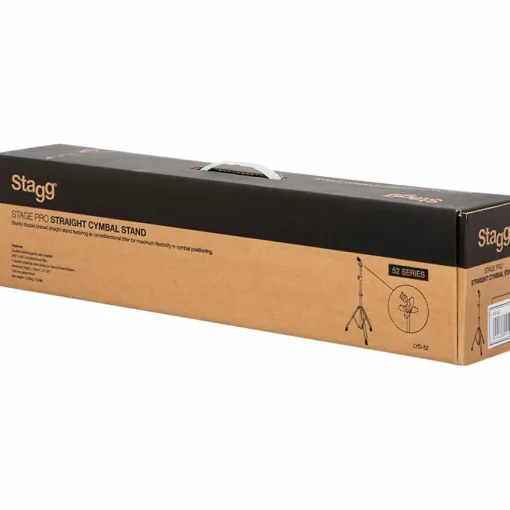 Stagg Double Braced Straight Cymbal Stand Chrome