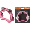 Stagg 4-Jingle Cutaway Tambourine Pink