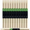 Stagg 12-Pair American Hickory Drum Sticks Wood Tip 2B