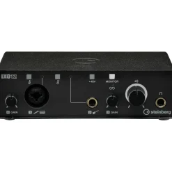 Steinberg IXO12 B Podcast Pack with Mic, Table Top Stand, & Pop Screen