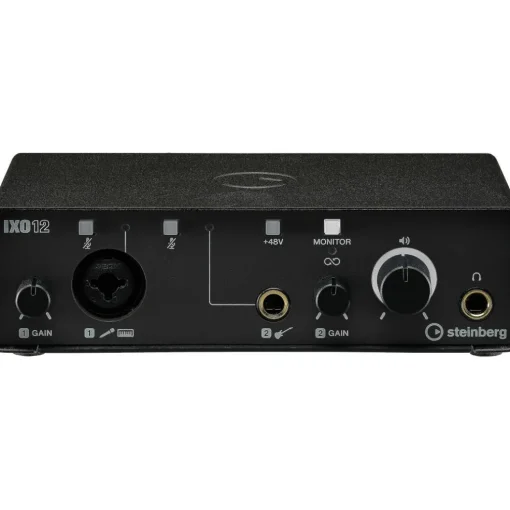 Steinberg IXO12 B Podcast Pack with Mic, Table Top Stand, & Pop Screen