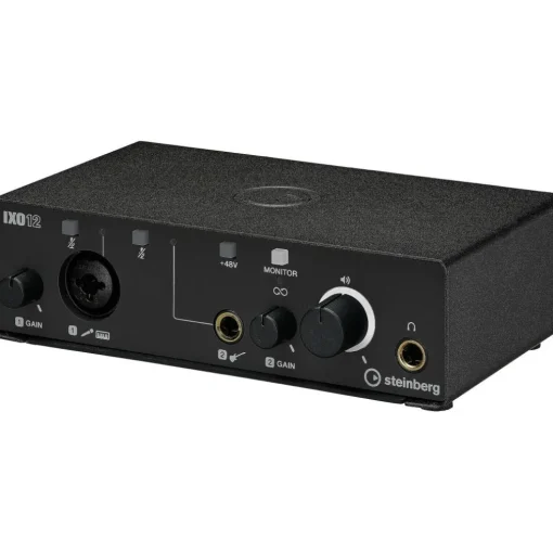 Steinberg IXO12 B Podcast Pack with Mic, Table Top Stand, & Pop Screen