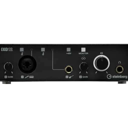 Steinberg IXO12 B Podcast Pack with Mic, Table Top Stand, & Pop Screen