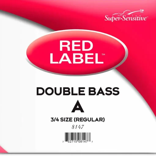 Super Sensitive Red Label Series Double Bass A String 3/4 Size, Medium