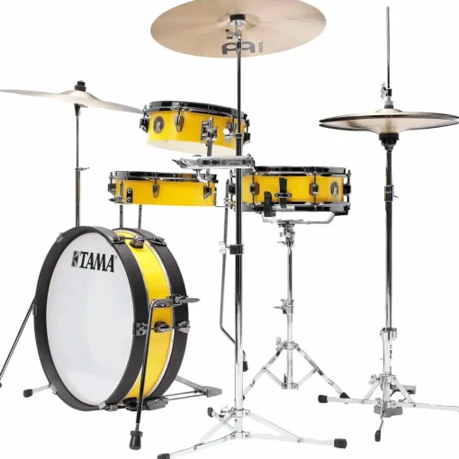 TAMA Club-JAM Pancake 4-Piece Shell Pack With 18" Bass Drum Electric Yellow