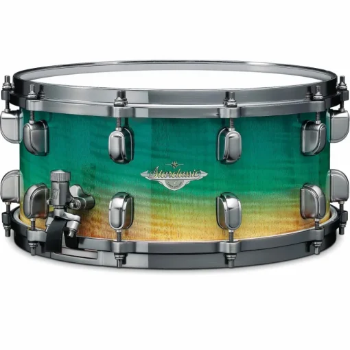 TAMA Starclassic Maple Snare Drum With Smoked Black Nickel Shell Hardware 14 x 6.5 in. Marine Shoreline Movingui Fade