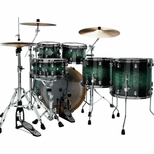TAMA Starclassic Performer 5-Piece Shell Pack With 22" Bass Drum and Black Nickel Hardware Molten Steel Blue Burst