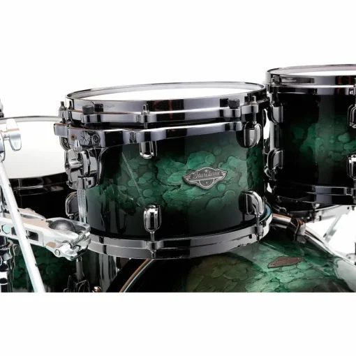 TAMA Starclassic Performer 5-Piece Shell Pack With 22" Bass Drum and Black Nickel Hardware Molten Steel Blue Burst