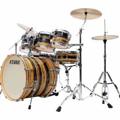 TAMA Superstar Classic 7-Piece Shell Pack Natural Ebony Tiger Wrap