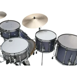 TAMA Superstar Hyper-Drive Duo 4-Piece Shell Pack Satin Blue Vertical Stripe