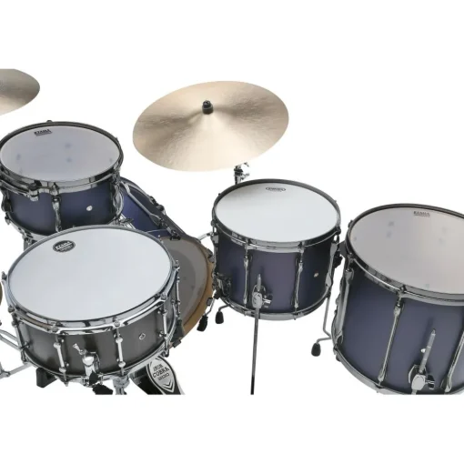 TAMA Superstar Hyper-Drive Duo 4-Piece Shell Pack Satin Blue Vertical Stripe
