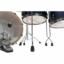 TAMA Superstar Hyper-Drive Duo 4-Piece Shell Pack Satin Blue Vertical Stripe