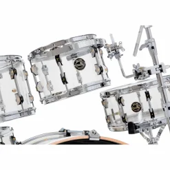TAMBURO Volume Series 5-Piece Seamless-Acrylic Shell Pack With 22" Bass Drum Clear