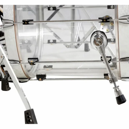 TAMBURO Volume Series 5-Piece Seamless-Acrylic Shell Pack With 22" Bass Drum Clear