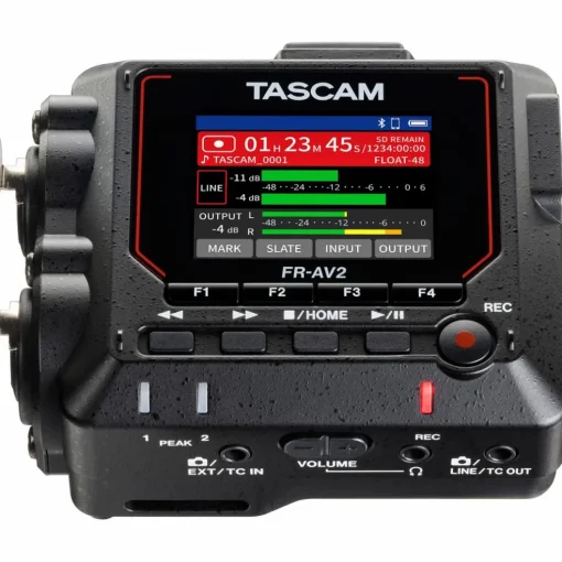 TASCAM FR-AV2 Compact 32-Bit Field Recorder & Timecode Generator with AK-BT2 Bluetooth Adapter