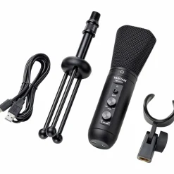 TASCAM TM-250U USB Condenser Microphone for Podcasting, Conferencing, and Computer Recording
