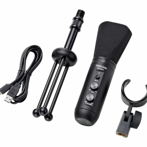 TASCAM TM-250U USB Condenser Microphone for Podcasting, Conferencing, and Computer Recording